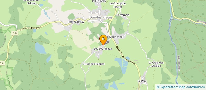 localisation de l'entreprise SCI DU DOMAINE DE LA JONCHERE  DUN-LES-PLACES