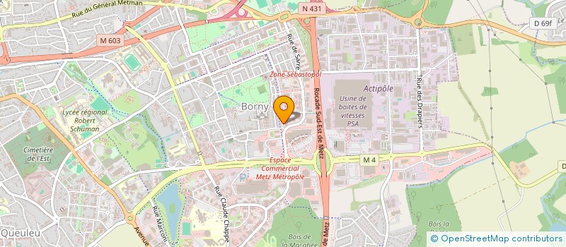 localisation de l'entreprise SCI DU DOMAINE DE LA LUMIERE  METZ