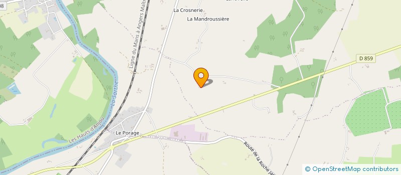 localisation de l'entreprise SCI DU DOMAINE DE LA ROUSSELIERE  LOIRE-AUTHION