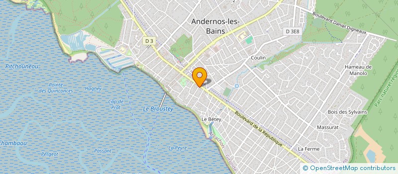 localisation de l'entreprise SCI DU DOMAINE DE LA VIE  ANDERNOS-LES-BAINS