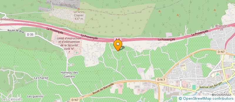 localisation de l'entreprise SCI DU DOMAINE DE MORTEFONTAINE à BRIGNOLES