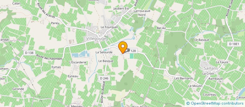 localisation de l'entreprise SCI DU DOMAINE DE PICAT  VILLEGOUGE
