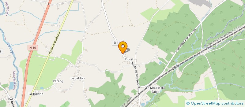 localisation de l'entreprise SCI DU DOMAINE DE PIERREBRUNE  LARUSCADE