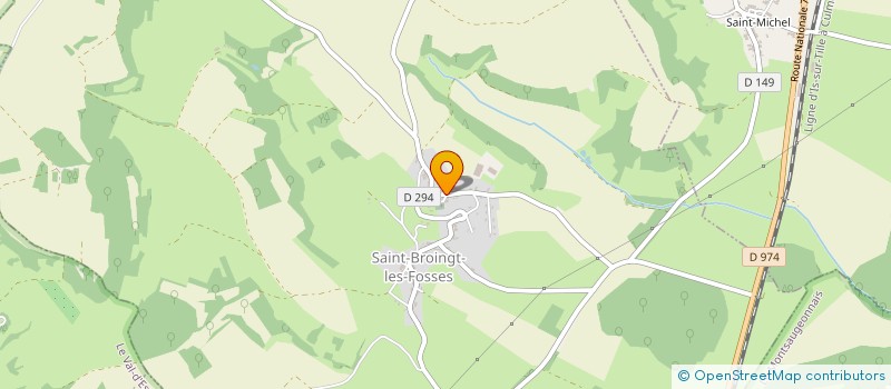 localisation de l'entreprise SCI DU DOMAINE DE SAINT BROINGT à SAINT-BROINGT-LES-FOSSES