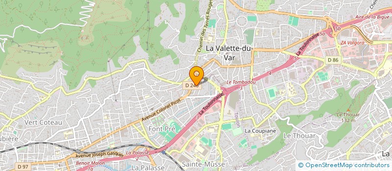 localisation de l'entreprise SCI DU DOMAINE DE ST JOSEPH  TOULON