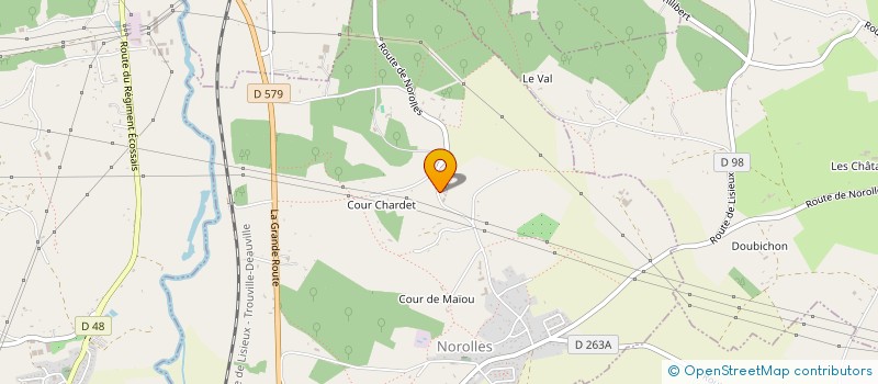 localisation de l'entreprise SCI DU DOMAINE DES CHAUMES  NOROLLES