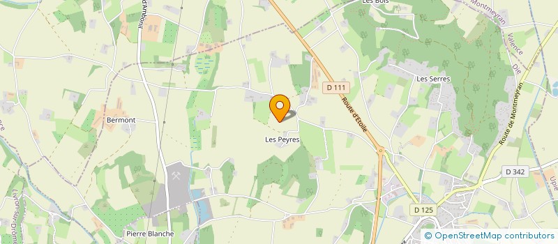 localisation de l'entreprise SCI DU DOMAINE DES LAUZES  MONTOISON