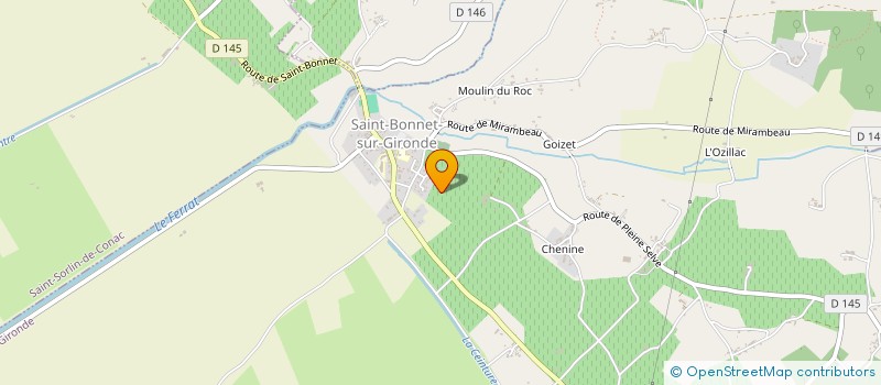 localisation de l'entreprise SCI DU DOMAINE DES LOGES  SAINT-BONNET-SUR-GIRONDE