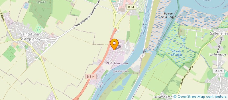 localisation de l'entreprise SCI DU DOMAINE DES ROCHES  OUISTREHAM