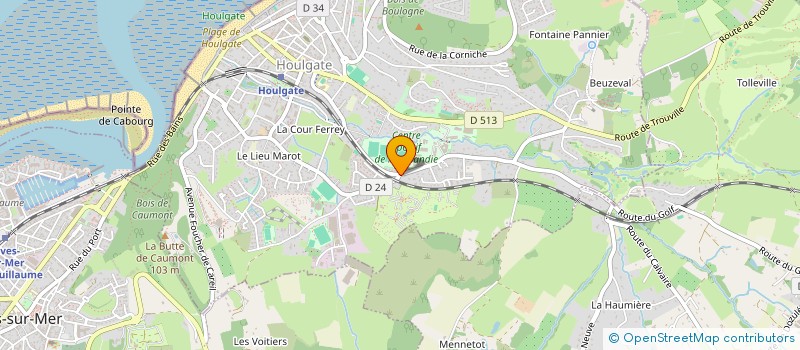 localisation de l'entreprise SCI DU DOMAINE DES ROUGES TERRES  HOULGATE