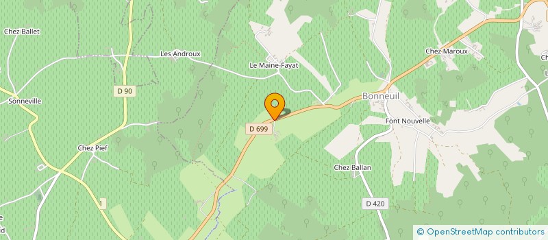 localisation de l'entreprise SCI DU DOMAINE DU BREUIL à BONNEUIL