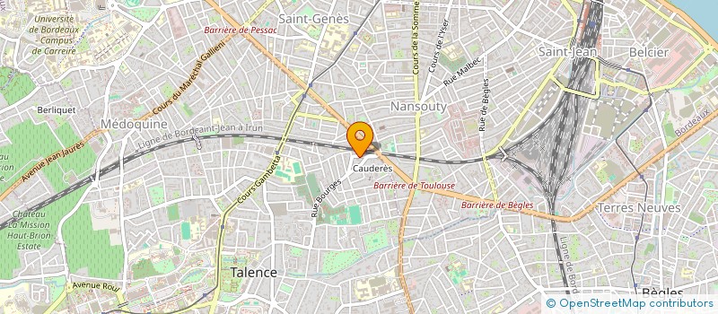 localisation de l'entreprise SCI DU DOMAINE DU CAMP  TALENCE