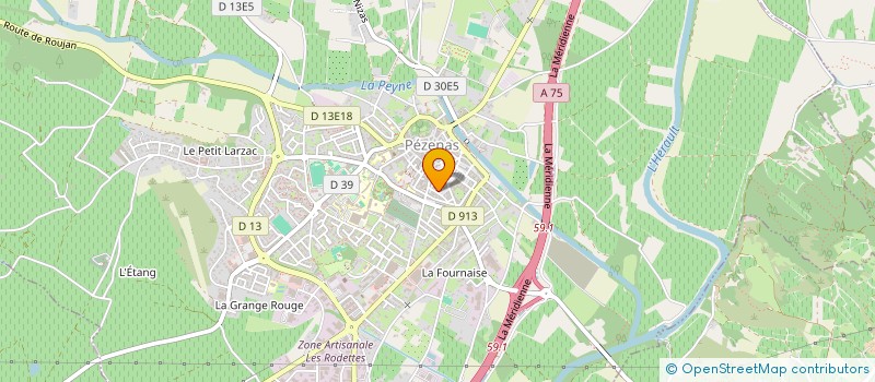 localisation de l'entreprise SCI DU DOMAINE DU CAYRAT  PEZENAS