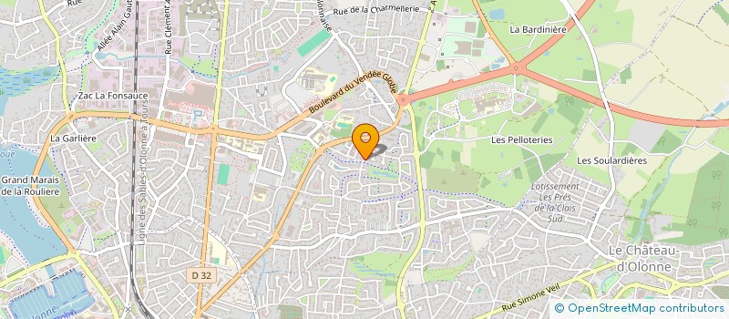 localisation de l'entreprise SCI DU DOMAINE DU CHAUFFAUX à LES SABLES-D'OLONNE