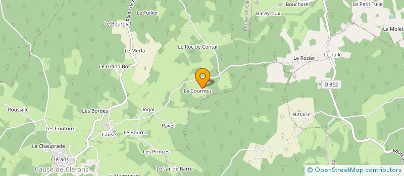 localisation de l'entreprise SCI DU DOMAINE DU COURNOU  CAUSE-DE-CLERANS