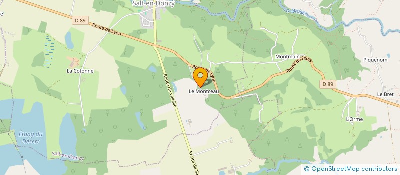 localisation de l'entreprise SCI DU DOMAINE DU MONTCEAU  SALT-EN-DONZY