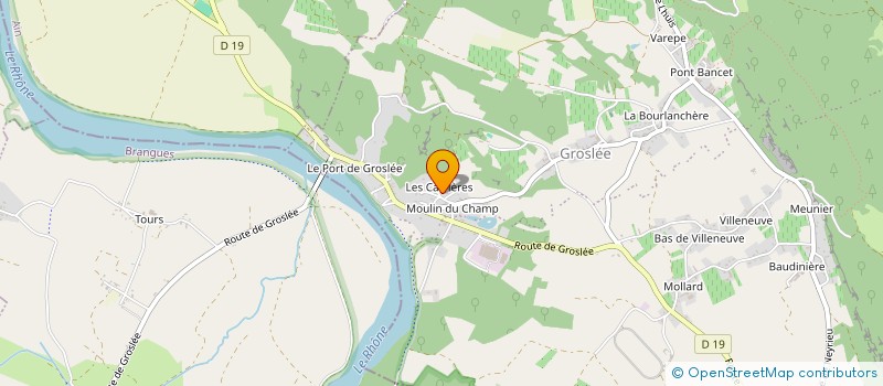 localisation de l'entreprise SCI DU DOMAINE JIRIEUX  GROSLEE-SAINT-BENOIT