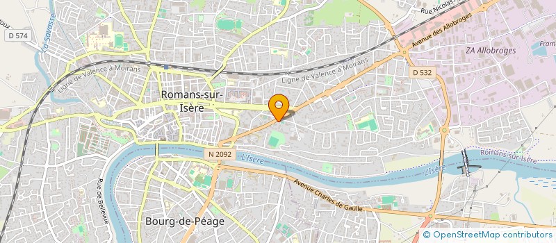 localisation de l'entreprise SCI DU DOMAINE PILLOT  ROMANS-SUR-ISERE