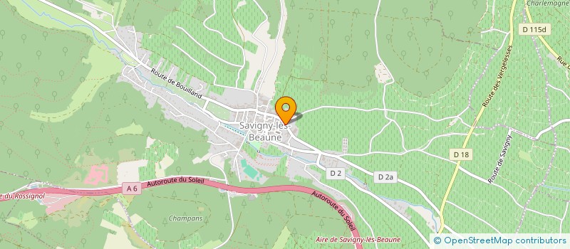 localisation de l'entreprise SCI DU DOMAINE VEUVE PAUL MODOT  SAVIGNY-LES-BEAUNE