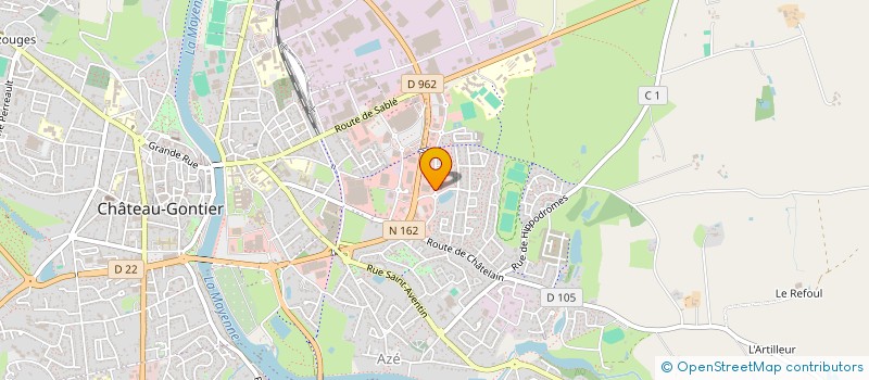 localisation de l'entreprise SCI DU DOME  CHATEAU-GONTIER-SUR-MAYENNE