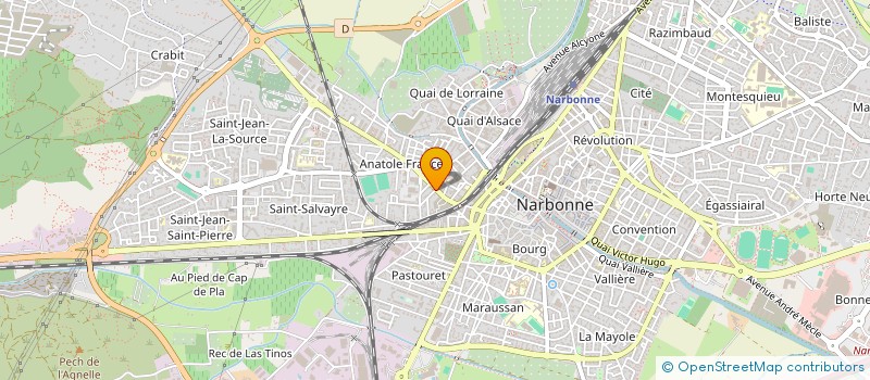 localisation de l'entreprise SCI DU DOMINO à NARBONNE