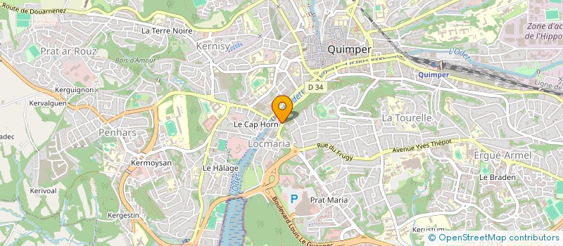 localisation de l'entreprise SCI DU DONJON à QUIMPER