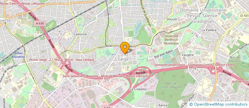 localisation de l'entreprise SCI DU DONJON  PESSAC