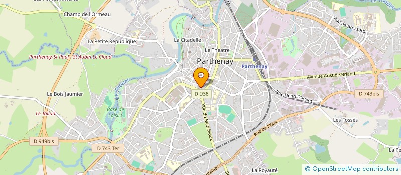 localisation de l'entreprise SCI DU DONJON à PARTHENAY