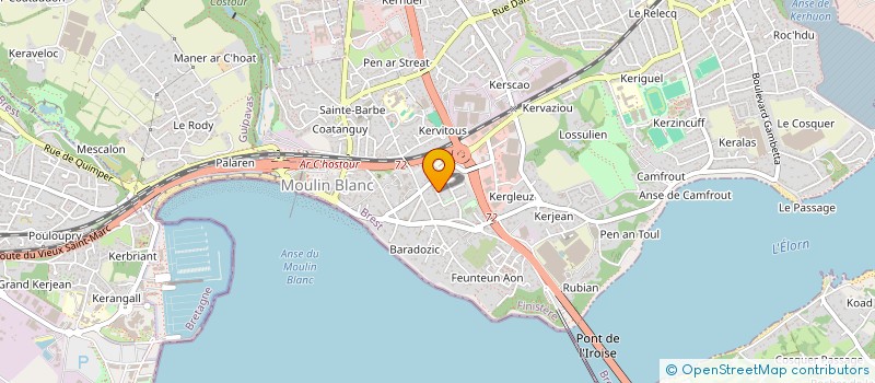 localisation de l'entreprise SCI DU DONJON  LE RELECQ-KERHUON