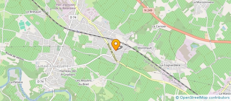 localisation de l'entreprise SCI DU DONJON  LA HAIE-FOUASSIERE