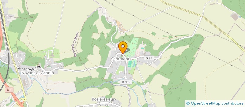 localisation de l'entreprise SCI DU DONJON DE SEPTMONTS  SEPTMONTS