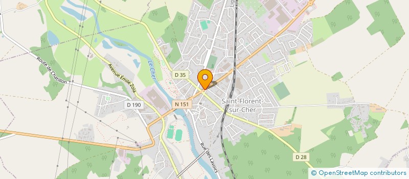 localisation de l'entreprise SCI DU DONJON I  SAINT-FLORENT-SUR-CHER