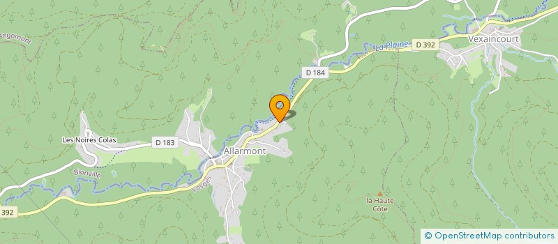 localisation de l'entreprise SCI DU DONON  ALLARMONT