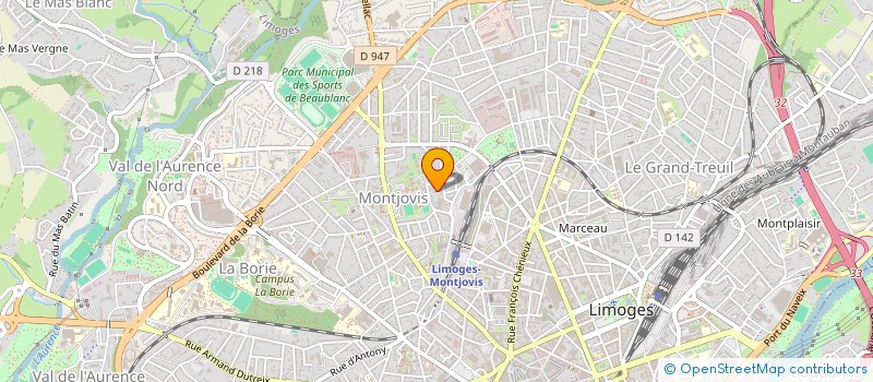 localisation de l'entreprise SCI DU DORAT PRADET à LIMOGES