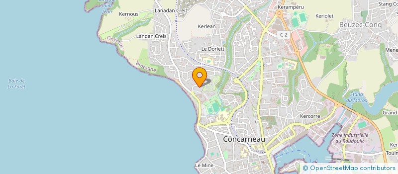 localisation de l'entreprise SCI DU DORLETT  CONCARNEAU