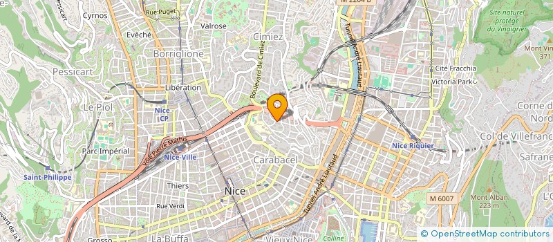 localisation de l'entreprise SCI DU DORON à NICE