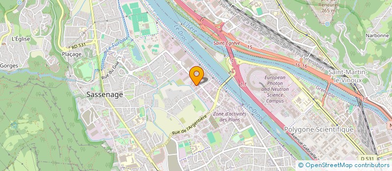 localisation de l'entreprise SCI DU DOUBLE A  SASSENAGE