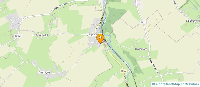 localisation de l'entreprise SCI DU DOUBLE A  VASSONVILLE