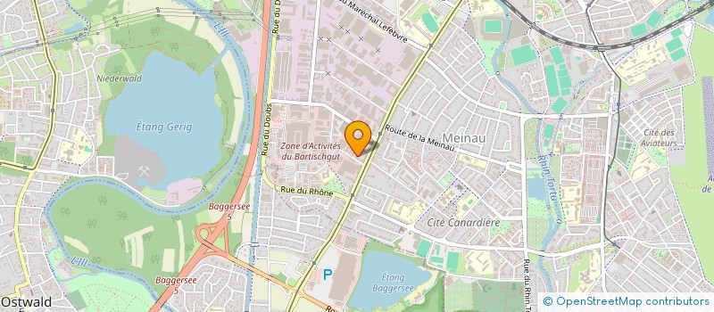 localisation de l'entreprise SCI DU DOUBLE BONHEUR  STRASBOURG