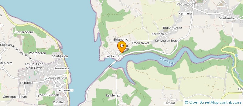 localisation de l'entreprise SCI DU DOURDU  PLOUEZOC'H