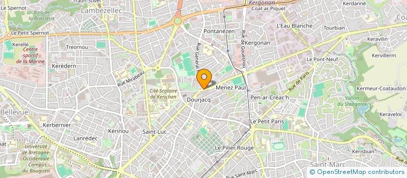 localisation de l'entreprise SCI DU DOURJACQ à BREST