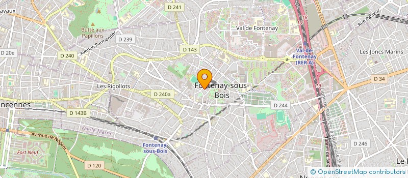 localisation de l'entreprise SCI DU DOUZE à FONTENAY-SOUS-BOIS