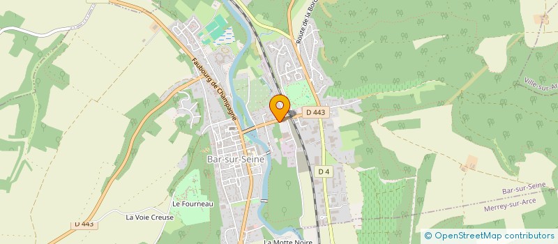 localisation de l'entreprise SCI DU DOUZE AVENUE DE LA GARE à BAR-SUR-SEINE