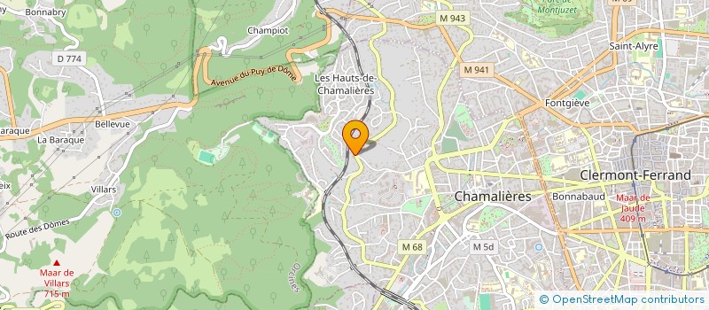 localisation de l'entreprise SCI DU DOYENNE  CHAMALIERES