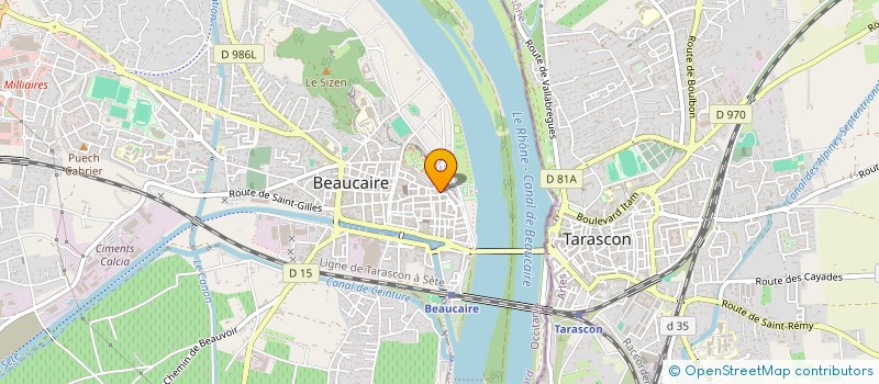 localisation de l'entreprise SCI DU DRAC  BEAUCAIRE