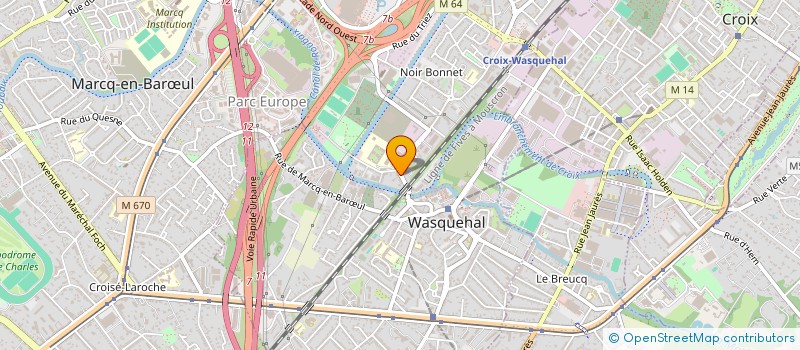 localisation de l'entreprise SCI DU DRAGON  WASQUEHAL