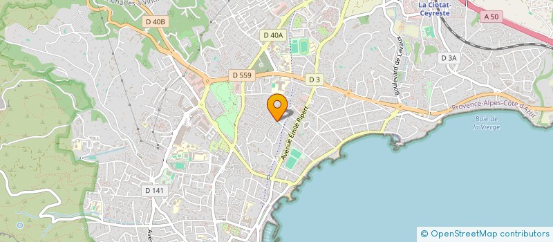 localisation de l'entreprise SCI DU DRAGON  LA CIOTAT