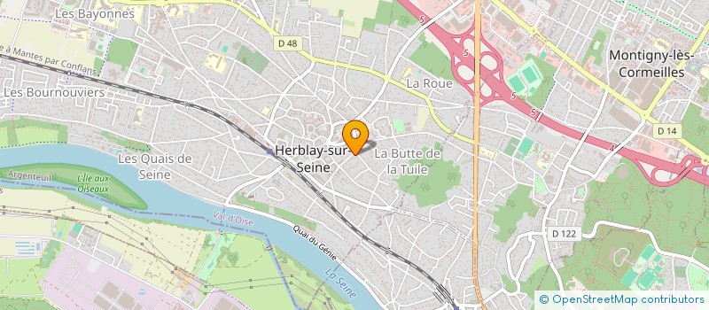 localisation de l'entreprise SCI DU DRAIN  PIERRELAYE