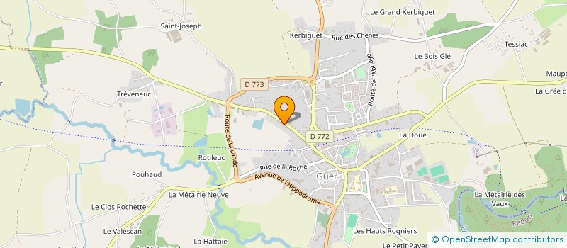 localisation de l'entreprise SCI DU DRAN  GUER