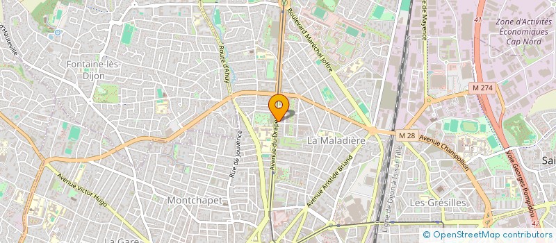 localisation de l'entreprise SCI DU DRAPEAU 2 à DIJON